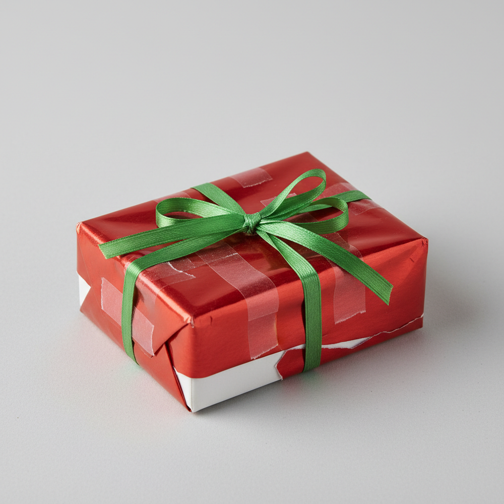 Niechlujnie zapakowany naszyjnik